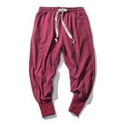 pantalon homme sarouel coupe ample en rouge