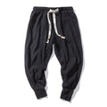 pantalon homme sarouel coupe ample en noir