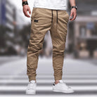 pantalon jogger homme coupe fuselée en beige
