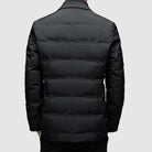 parka homme coupe ajustée col à revers