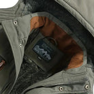 parka homme hiver imperméable à capuche doublée en vert