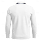 polo homme col zippé manches longues