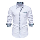 polo homme manches longues coupe slim en blanc