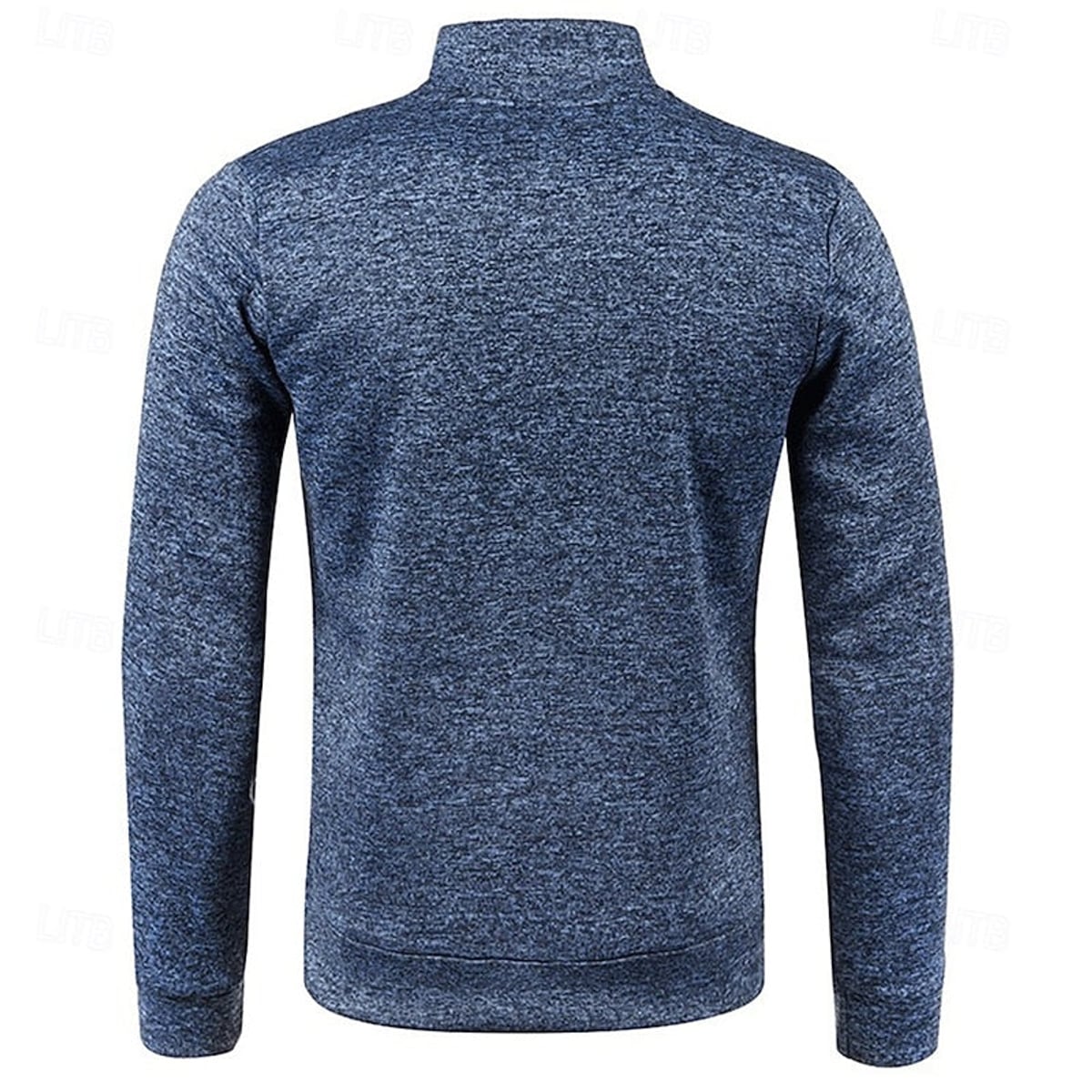 polo homme manches longues quart de zip