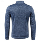 polo homme manches longues quart de zip