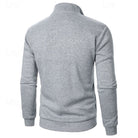pull camionneur homme col zippé coupe ajustée en gris