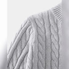pull camionneur homme torsades demi-zip