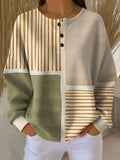 pull femme col rond oversize waffle en style 1