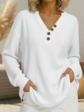 pull femme col rond oversize waffle en style 12