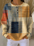 pull femme col rond oversize waffle en style 3