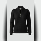 pull femme col zippé torsades