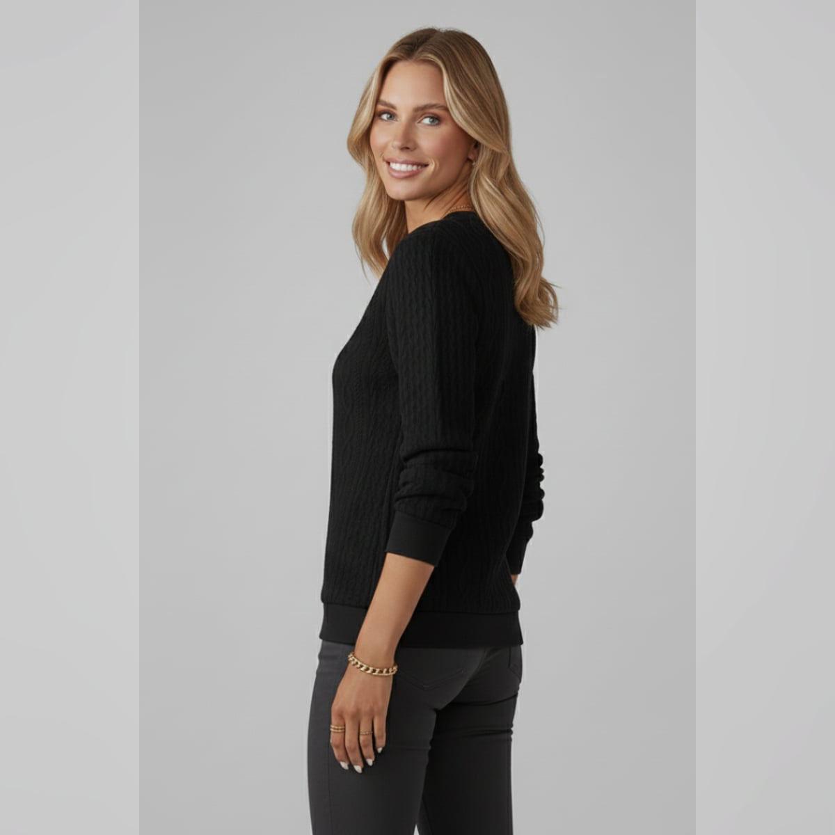 pull femme col zippé torsades