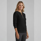 pull femme col zippé torsades
