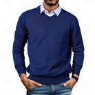 pull homme col en v coupe ajustée