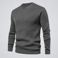 pull homme col rond coupe regular en gris