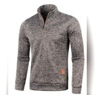 pull homme col roulé manches longues en marron