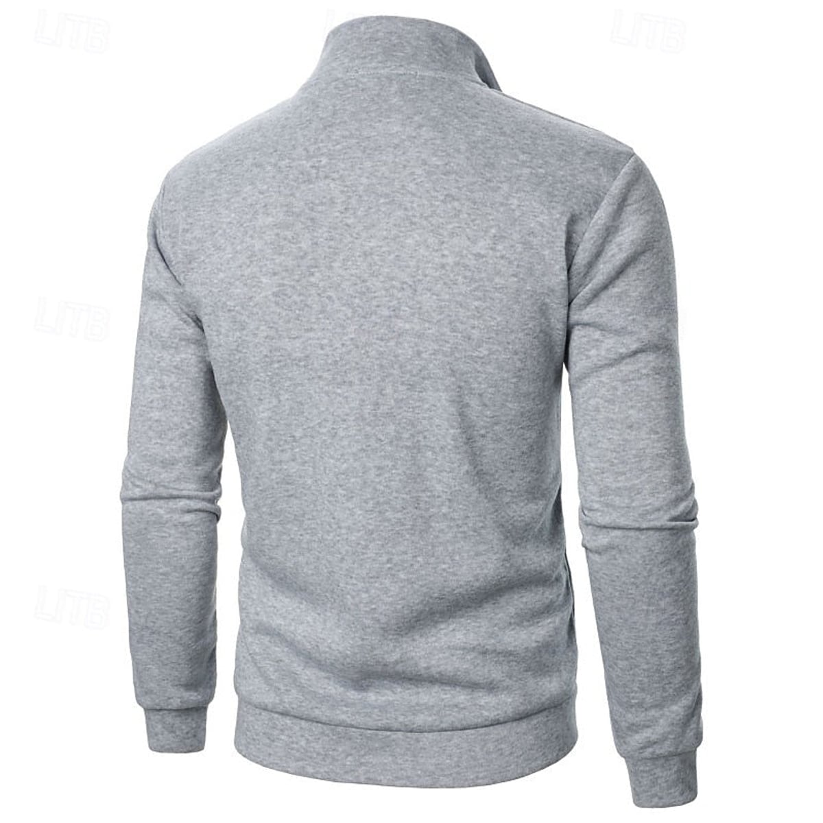 pull homme col zippé col montant