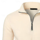 pull homme col zippé col montant