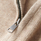 pull homme col zippé coupe ajustée