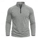 pull homme col zippé coupe décontractée