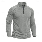 pull homme col zippé coupe décontractée