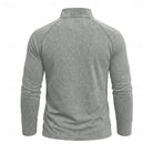 pull homme col zippé coupe décontractée