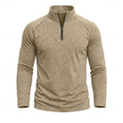 pull homme col zippé coupe décontractée