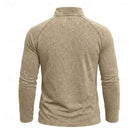 pull homme col zippé coupe décontractée