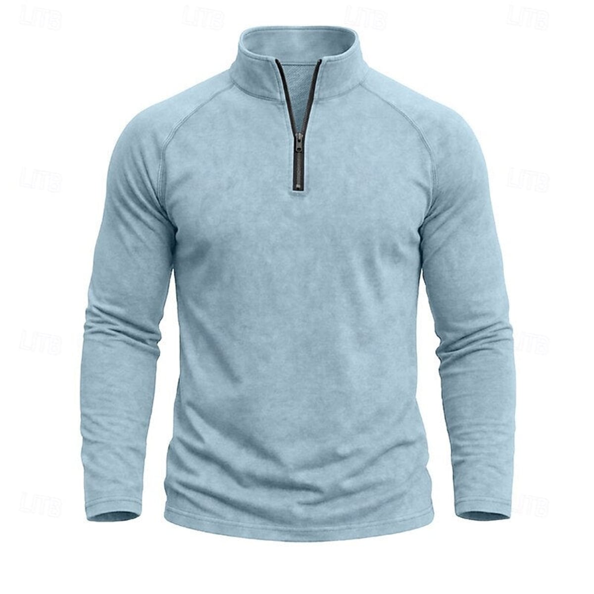 pull homme col zippé coupe décontractée