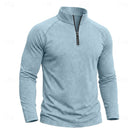 pull homme col zippé coupe décontractée