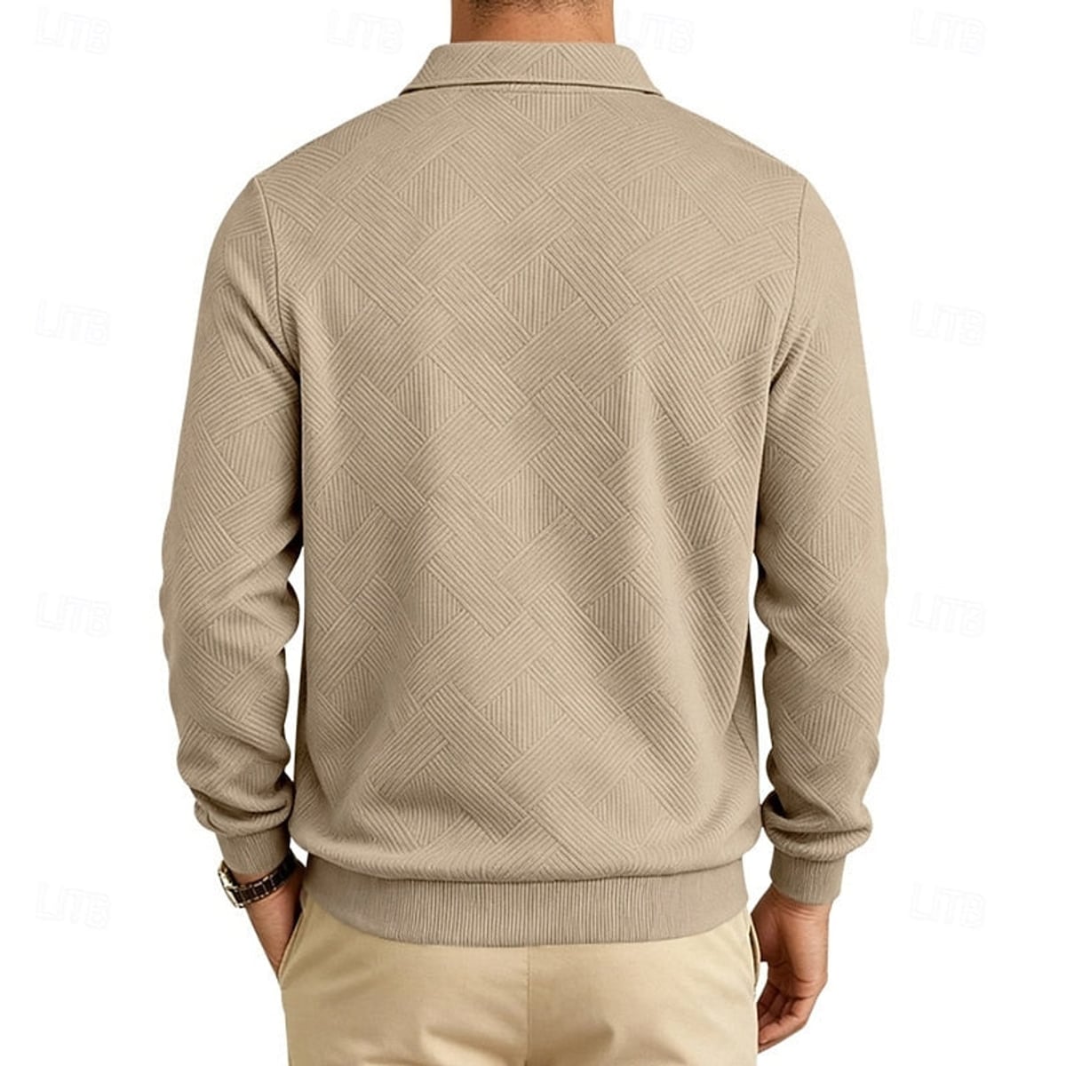 pull homme col zippé coupe régulière confort doux