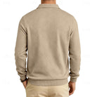 pull homme col zippé coupe régulière confort doux