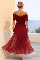 robe longue femme col en v manches courtes