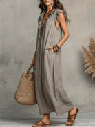 robe longue femme coupe fluide bohème
