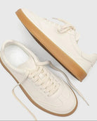 sneaker homme semelle gomme low-top en blanc