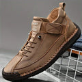 sneakers femme sans lacets bout rond en marron