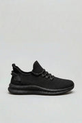 sneakers homme à lacets semelle souple en noir
