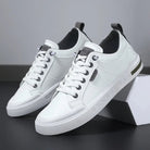 sneakers homme bicolore low-top en blanc/gris