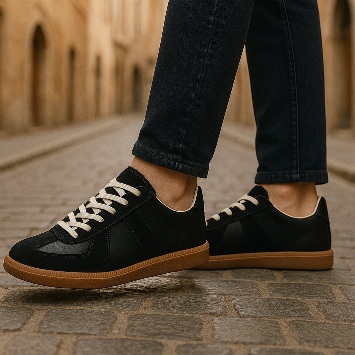 sneakers homme lacets coupe classique