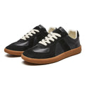 sneakers homme lacets coupe classique en noir