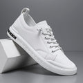 sneakers homme lacets minimalistes en blanc