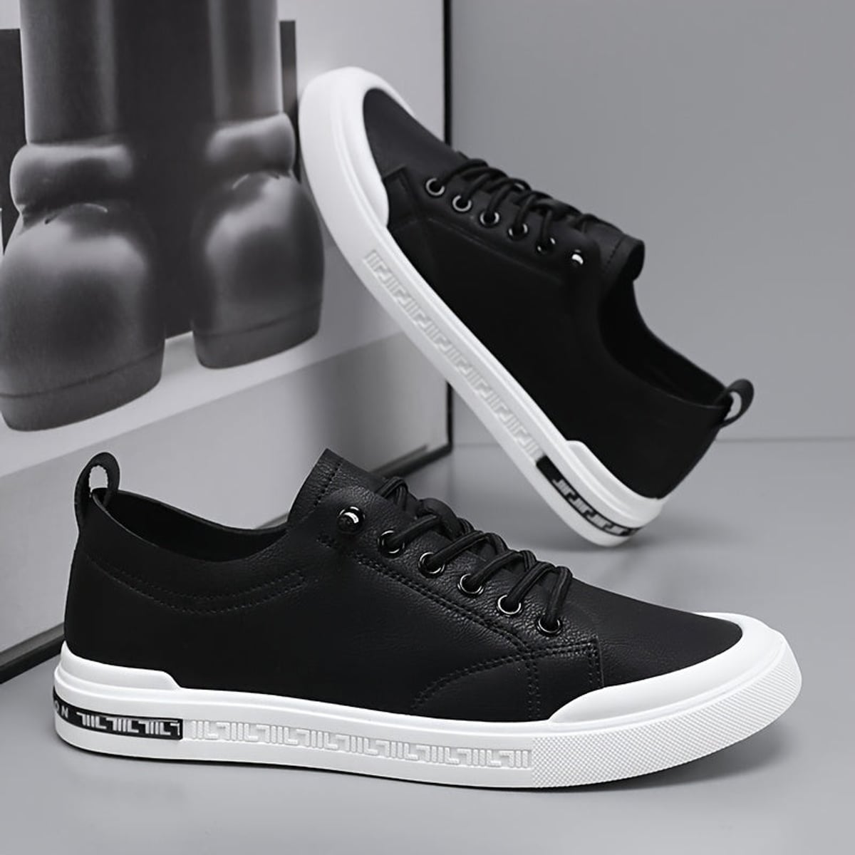 sneakers homme lacets minimalistes