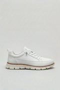 sneakers homme lacets semelle souple en blanc