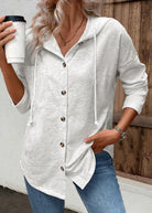 sweat à capuche femme oversize boutonné
