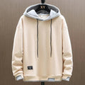 sweat à capuche homme coupe oversize en beige
