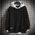 sweat à capuche homme coupe oversize en noir