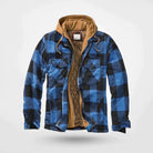 sweat à capuche homme coupe regular à carreaux en bleu