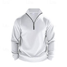 sweatshirt homme col zippé coupe droite