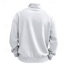 sweatshirt homme col zippé coupe droite