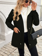 veste à capuche femme zippée coupe droite